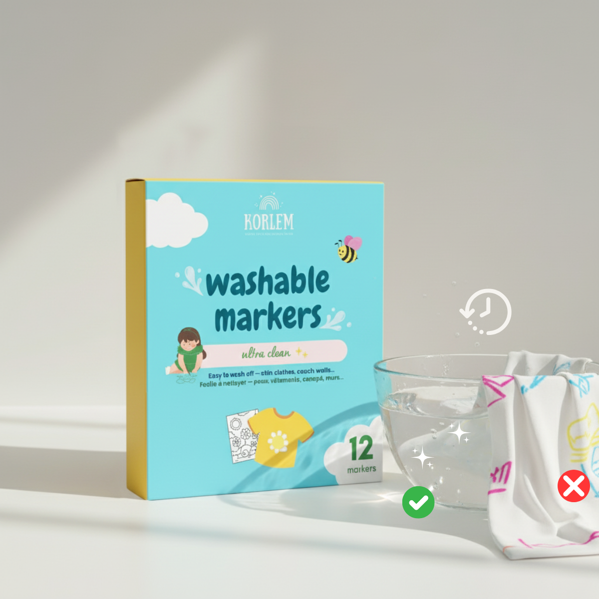 Waschbare Textilmarker