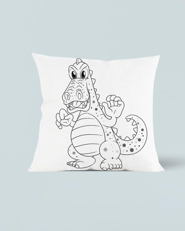 Ausmal-Kissen 45x45 cm - Dinosaurier